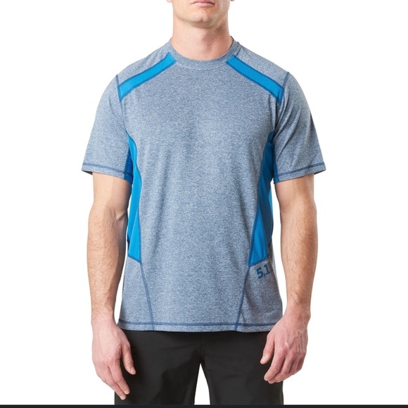 5.11 Tactical Performance Recon Exert Top Blue Lightweight Anti Odor Men’s Small - Picture 1 of 8
